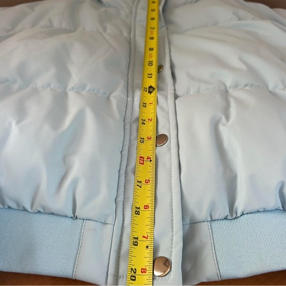 Light Blue Women's Puffer Jacket - Picture 4 of 8